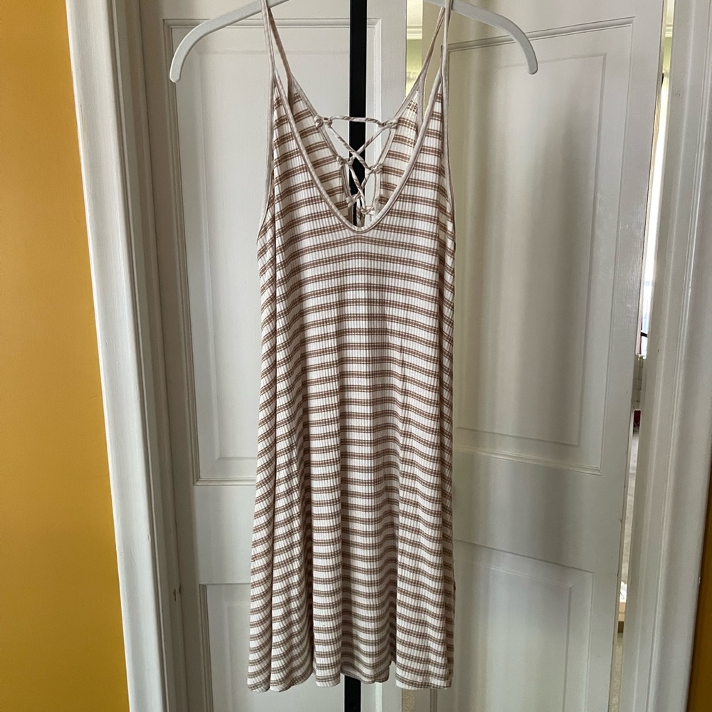 Lush Stripe Rib Knit Dress, size S